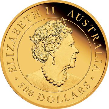 2019 500 Dollars – Elizabeth II (6th Portrait – Koala)
