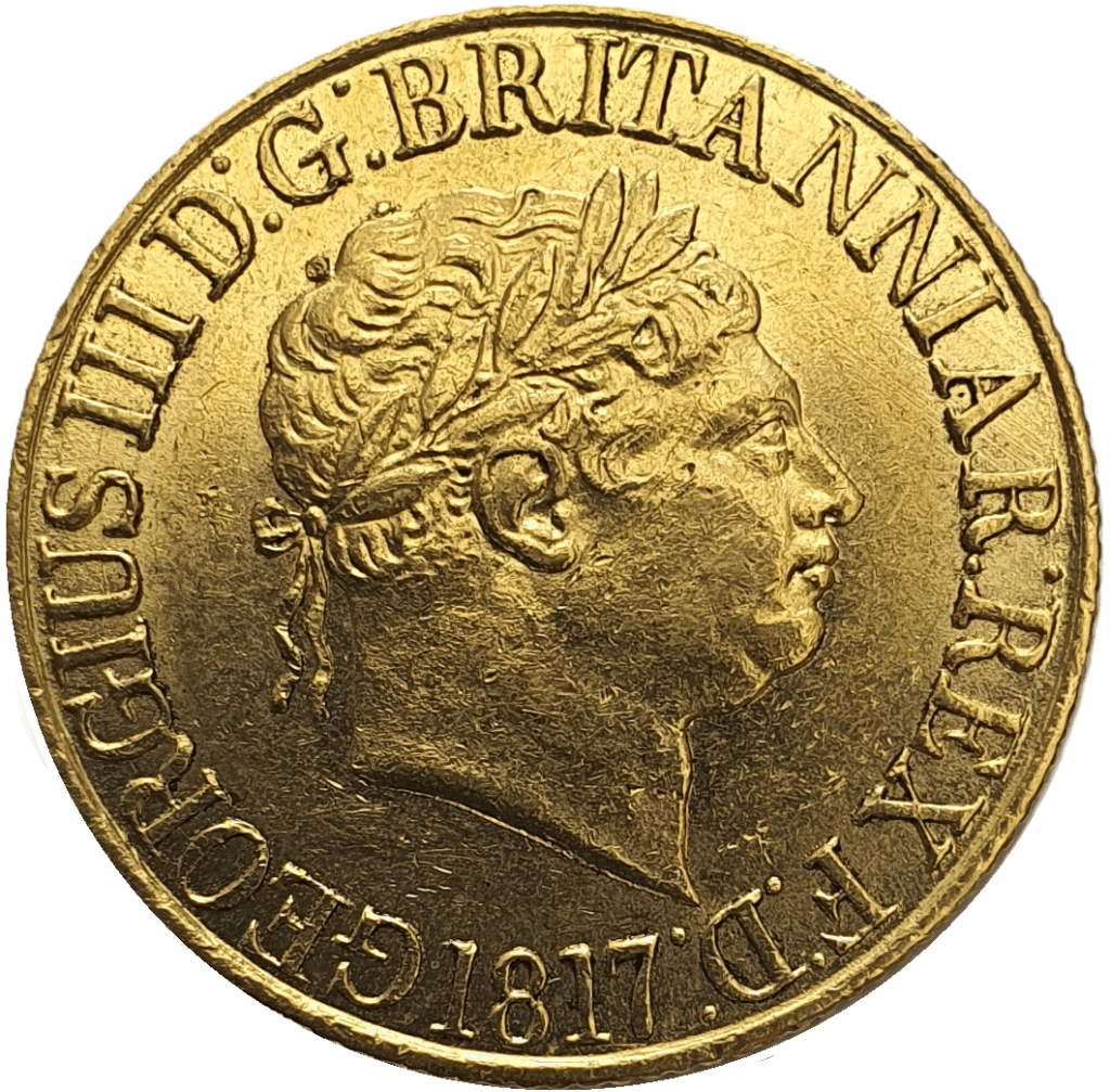 1817 George III Full Gold Sovereign Coin