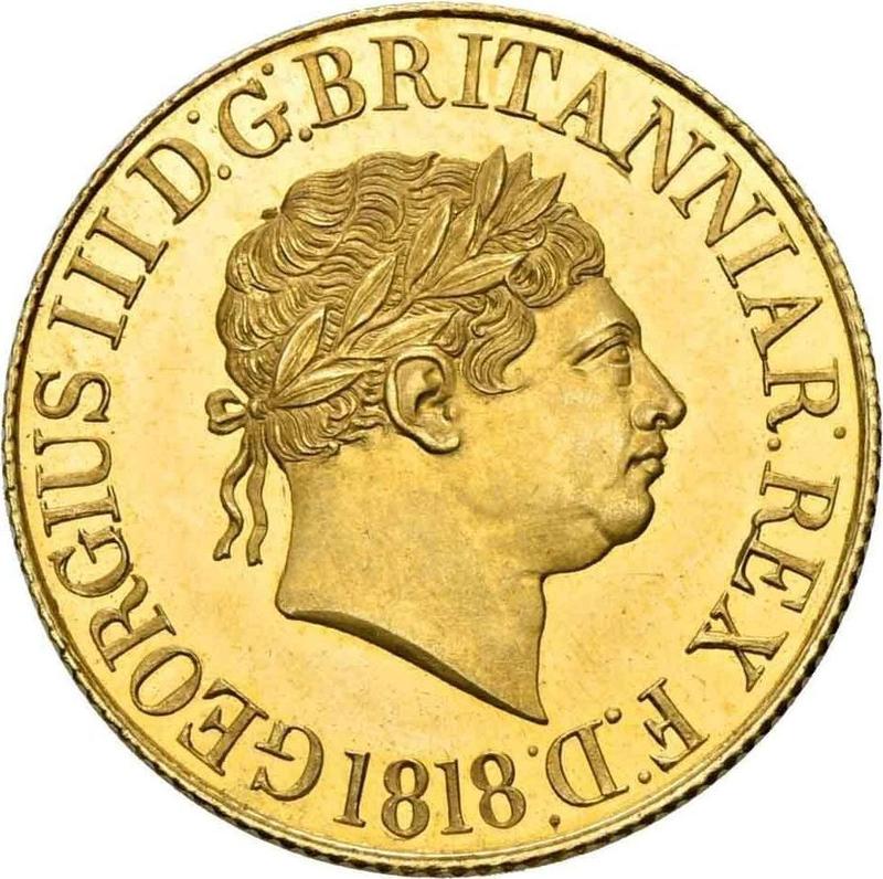 1818 George III Full Gold Sovereign Coin