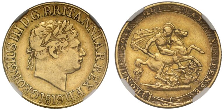 1819 George III Full Gold Sovereign Coin