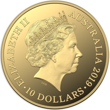 2019 10 Dollars – Elizabeth II (4th Portrait – Australia’s Bushrangers – Gold Proof)