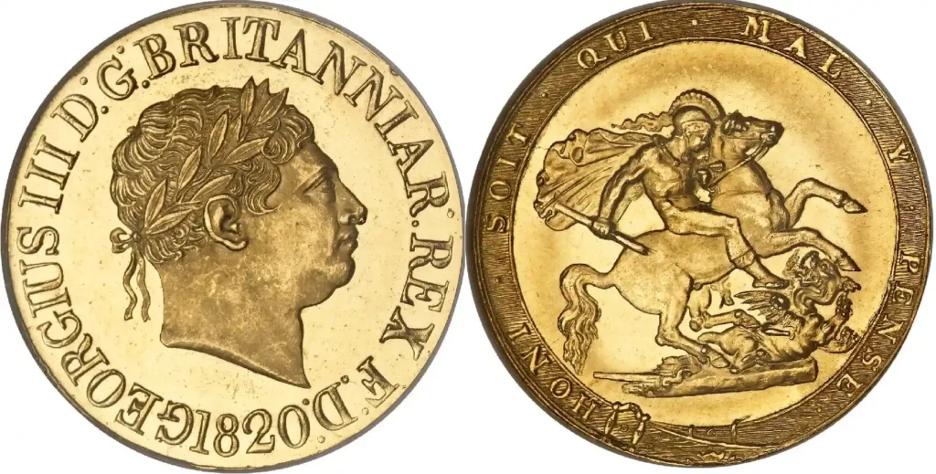 1820 George III Full Gold Sovereign Coin