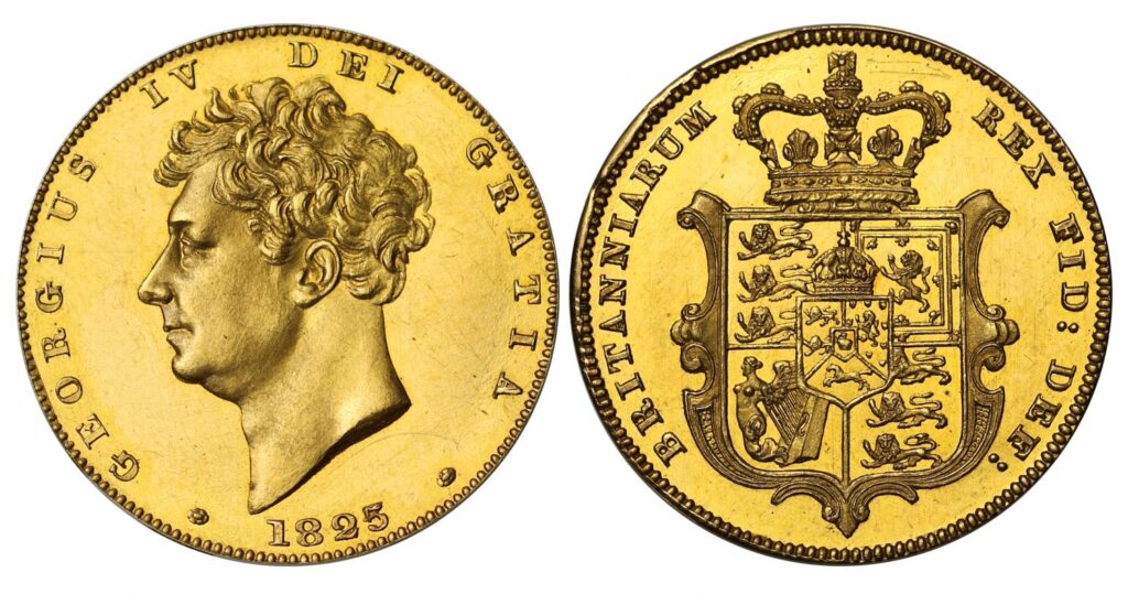 1825 George IV Half Gold Sovereign Coin