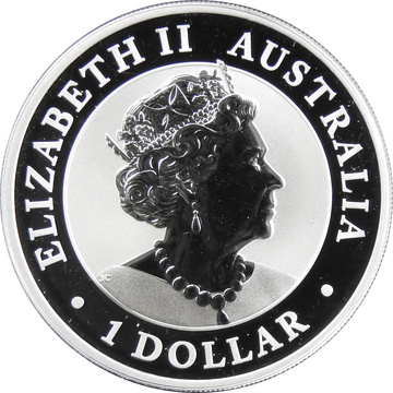 1 Dollar – Elizabeth II (6th Portrait – Welcome Stranger – Gilded)