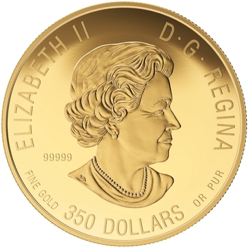 2016 350 Dollars – Elizabeth II (Bold Black Bear)