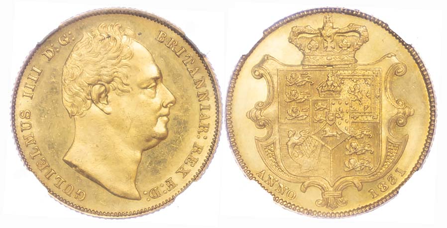 1831 William IV Half Gold Sovereign Coin