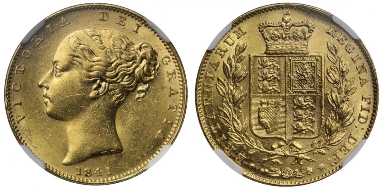 1841 Queen Victoria Double Gold Sovereign Coin