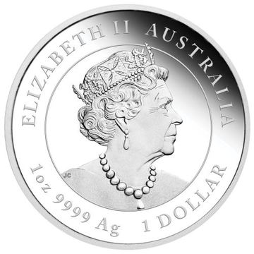 1 Dollar – Elizabeth II (6th Portrait – Year of the Mouse – Silver Coloured Proof)