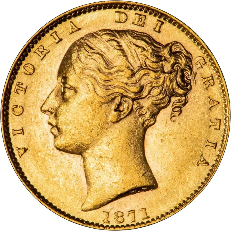 1871 Victoria Full Gold Sovereign Coin