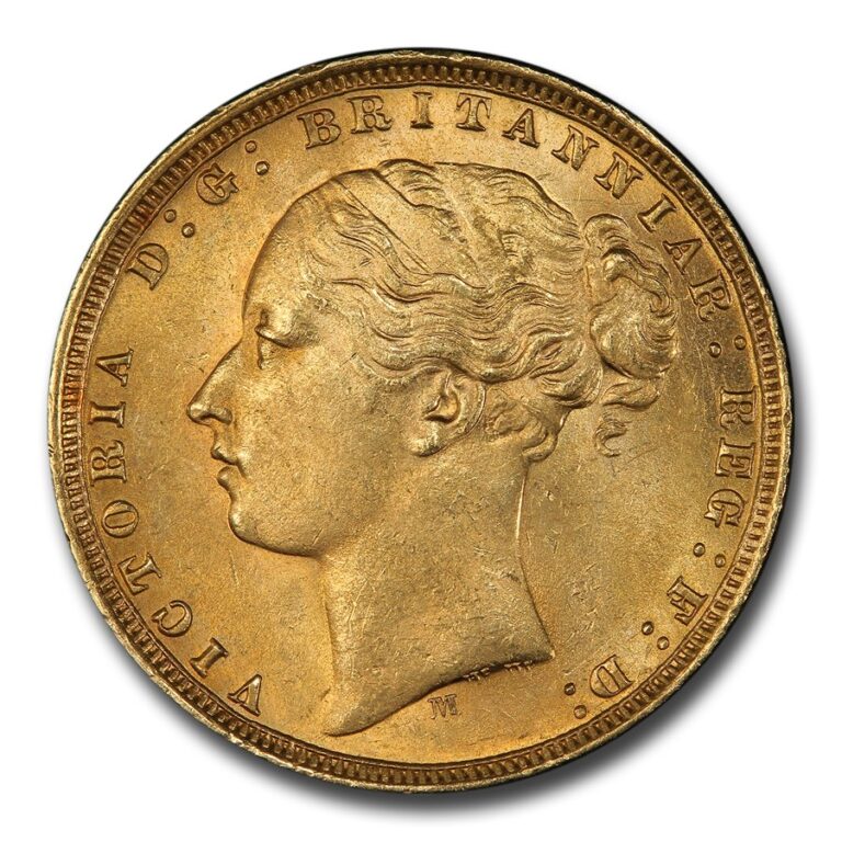 1875 Victoria Full Gold Sovereign Coin