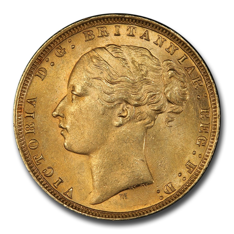 1875 Victoria Full Gold Sovereign Coin