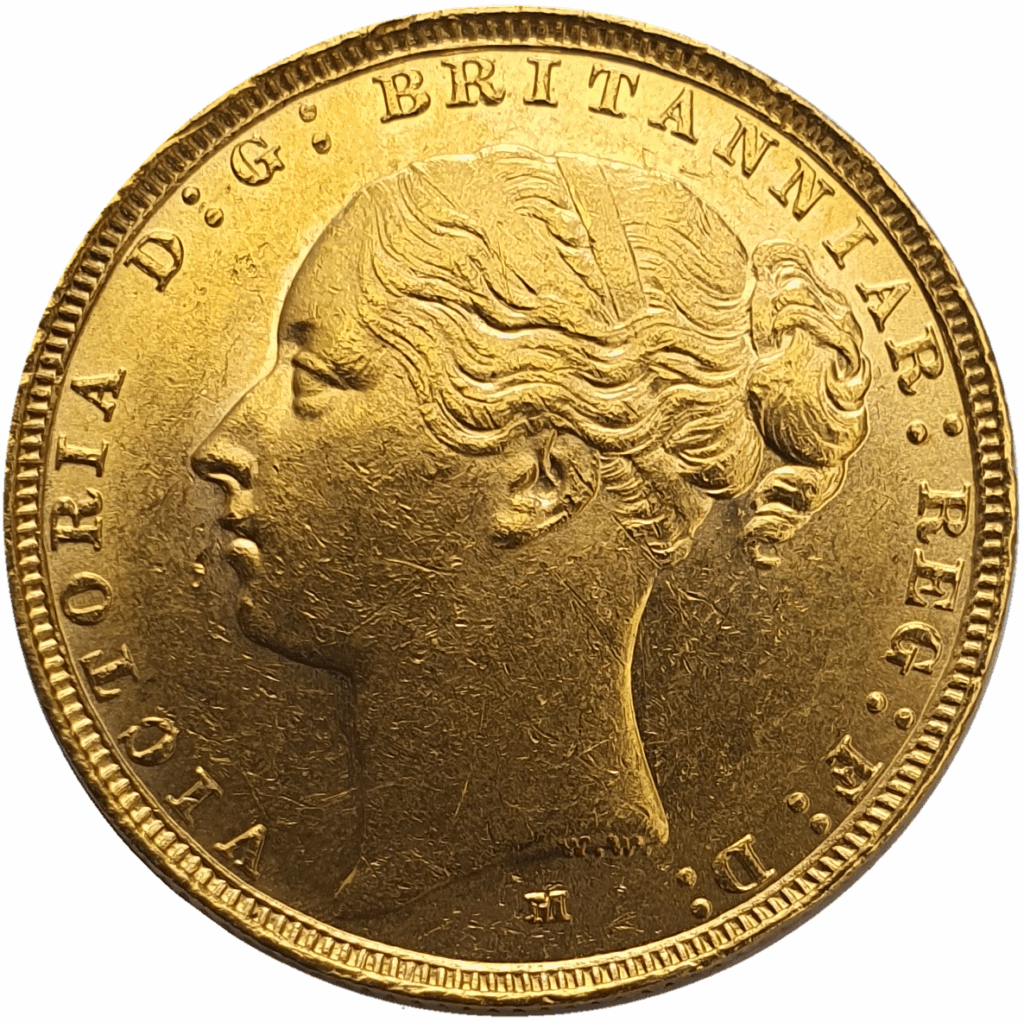 1884 Victoria Full Gold Sovereign Coin