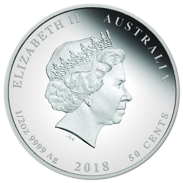 50 Cents – Elizabeth II (4th Portrait – Newborn – Silver Proof)