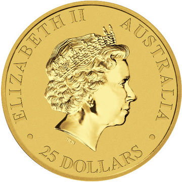 2015 25 Dollars – Elizabeth II (4th Portrait – Kangaroo – Gold Bullion Coin)