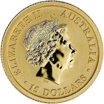 2016-2017 15 Dollars – Elizabeth II (4th Portrait – Australian Wedge-tailed Eagle – Gold Bullion Coin)