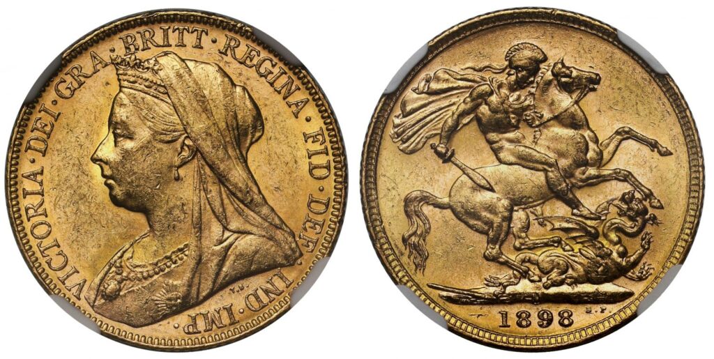 1898 Victoria Full Gold Sovereign Coin