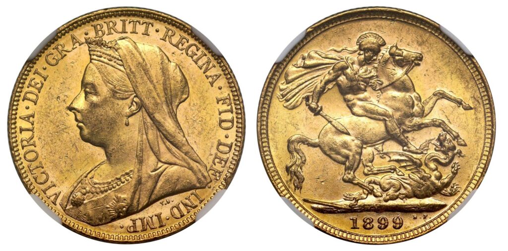 1899 Victoria Full Gold Sovereign Coin