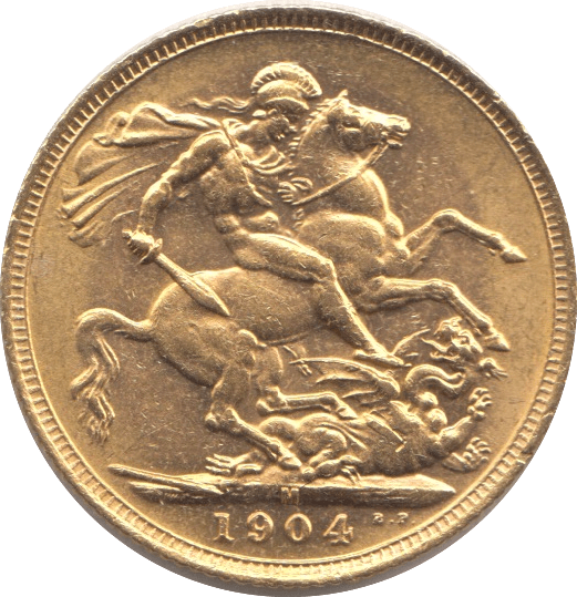 1904 Edward VII Full Gold Sovereign Coin