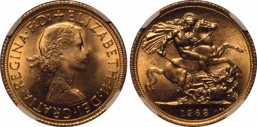 1968 Elizabeth II Full Gold Sovereign Coin