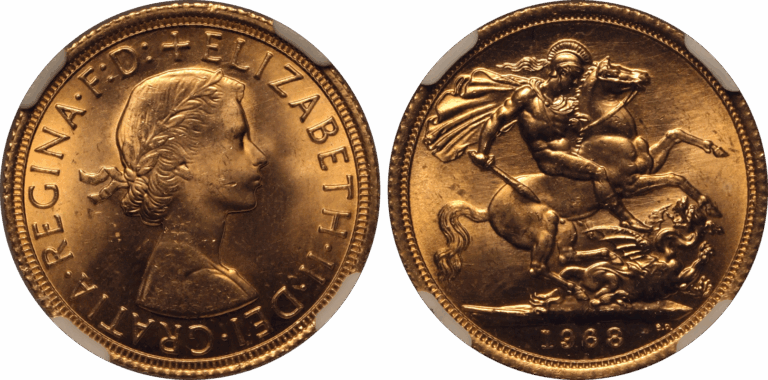 1968 Elizabeth II Full Gold Sovereign Coin