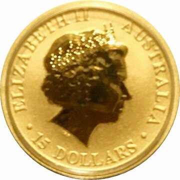 2010 15 Dollars – Elizabeth II (4th Portrait – Kangaroo – Gold Bullion Coin)