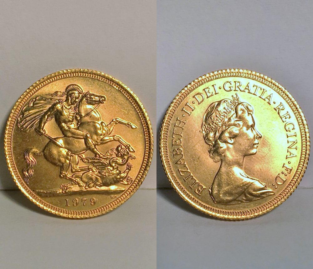 1977 Elizabeth II Full Gold Sovereign Coin