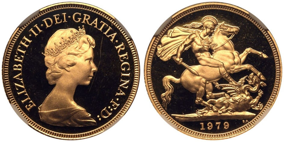 1979 Elizabeth II Half Gold Sovereign Coin
