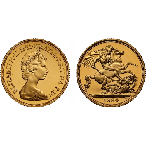 1980 Elizabeth II Full Gold Sovereign Coin