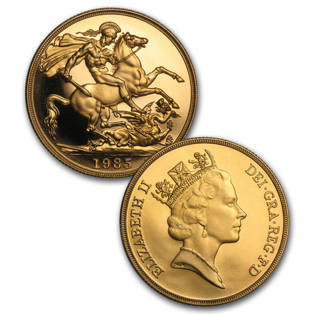 1985 Elizabeth II Full Gold Sovereign Coin