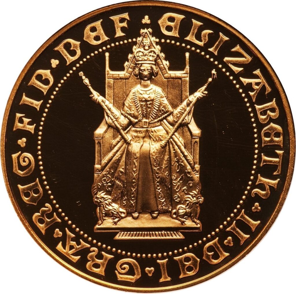 1989 Elizabeth II Five Gold Sovereign Coin