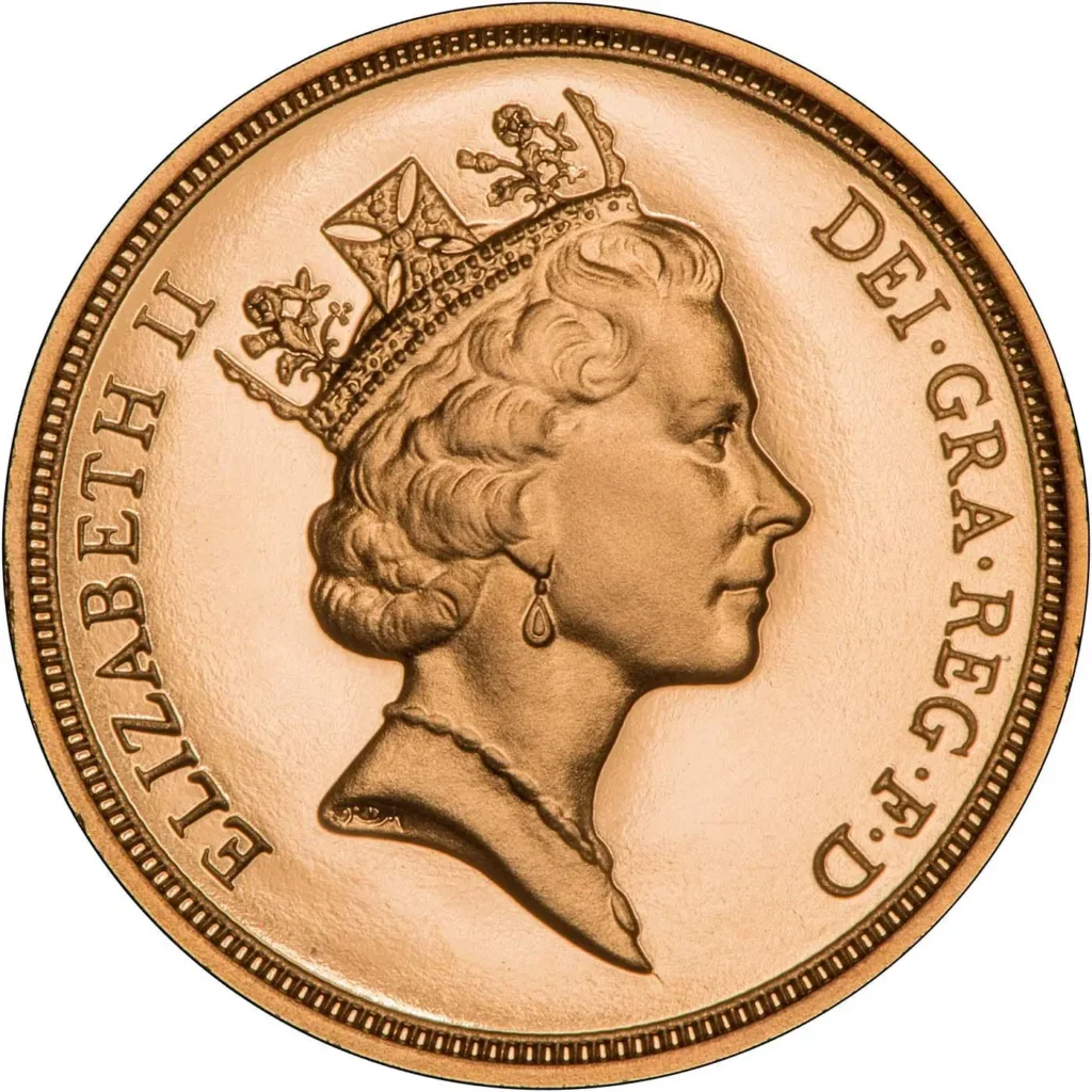 1991 Elizabeth II Double Gold Sovereign Coin