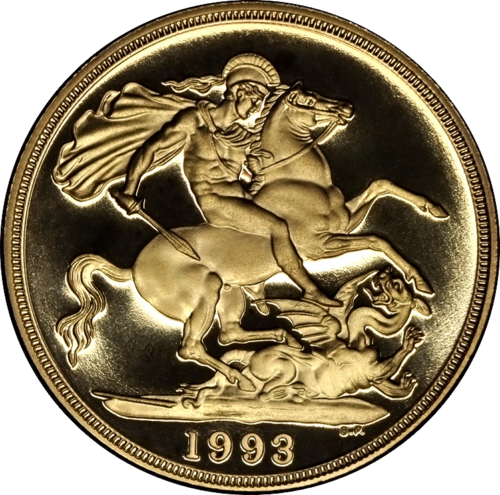 1993 Elizabeth II Double Gold Sovereign Coin