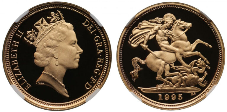 1995 Elizabeth II Full Gold Sovereign Coin