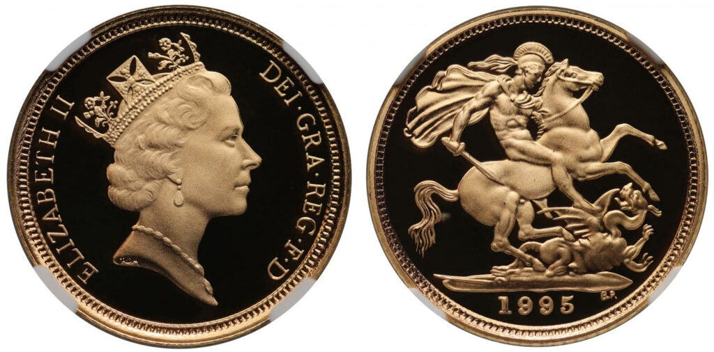 1995 Elizabeth II Half Gold Sovereign Coin