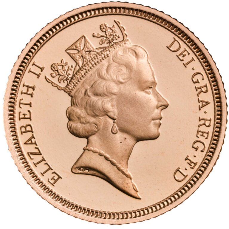 1996 Elizabeth II Half Gold Sovereign Coin