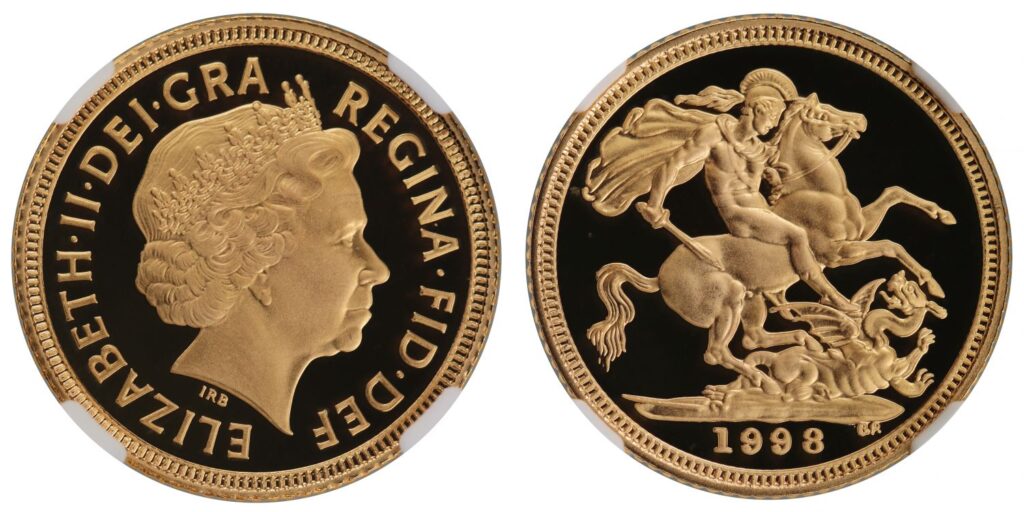 1998 Elizabeth II Half Gold Sovereign Coin