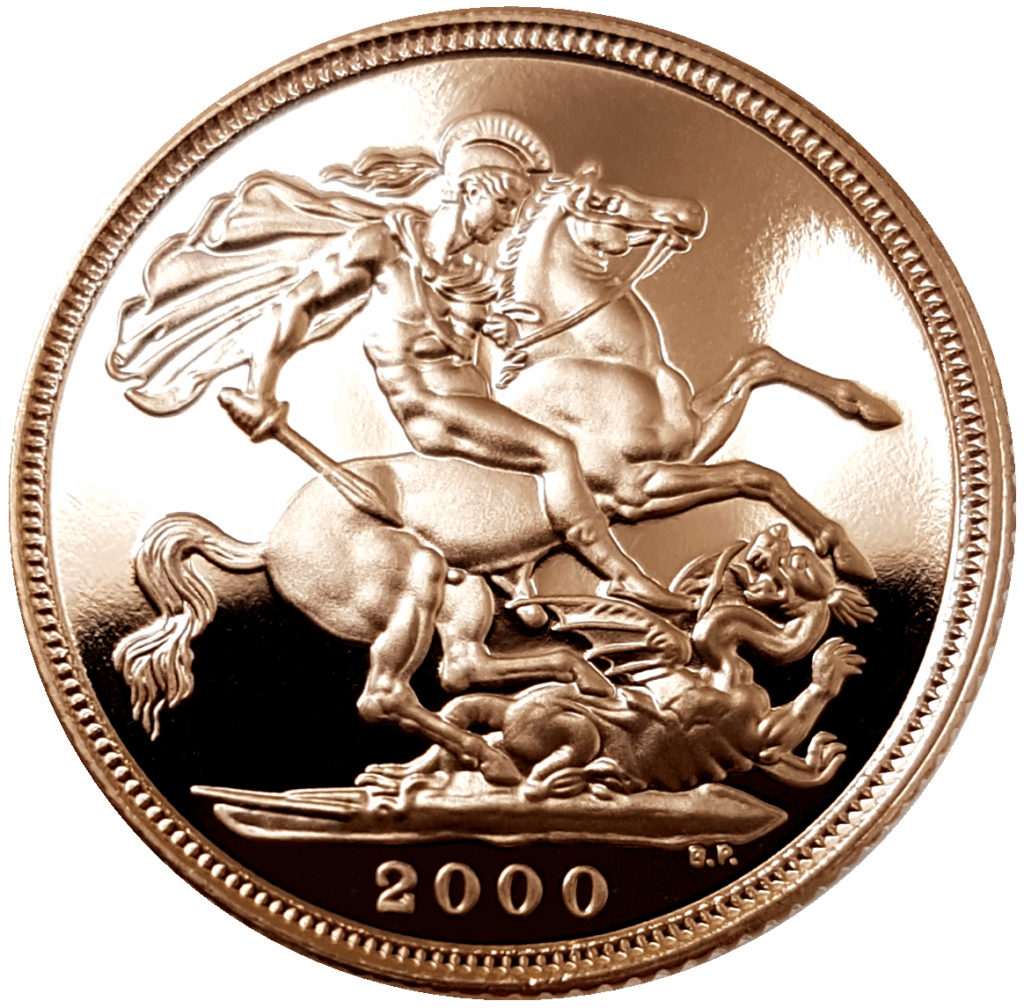 2000 Elizabeth II Five Gold Sovereign Coin