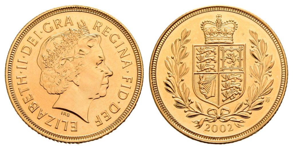 2002 Elizabeth II Double Gold Sovereign Coin
