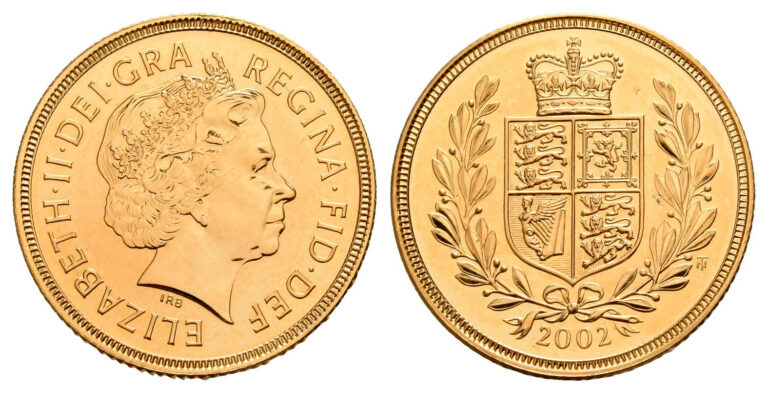2002 Elizabeth II Full Gold Sovereign Coin
