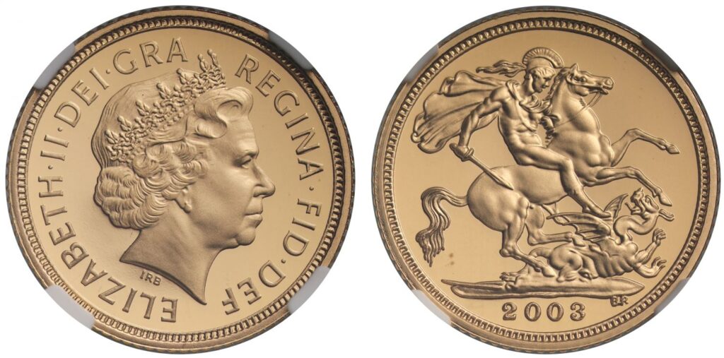 2003 Elizabeth II Half Gold Sovereign Coin