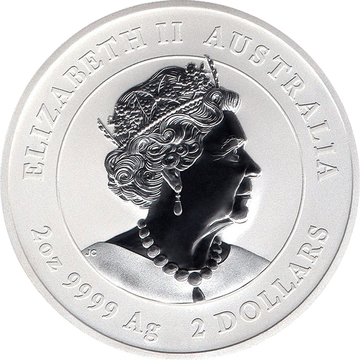 2 Dollars – Elizabeth II (6th Portrait – Year of the Mouse – Silver Bullion Coin)