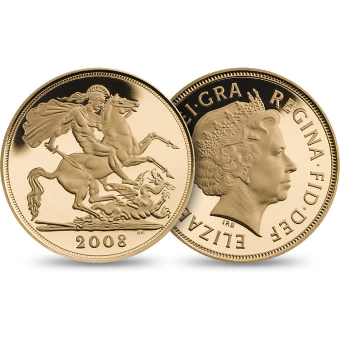 2008 Elizabeth II Full Gold Sovereign Coin