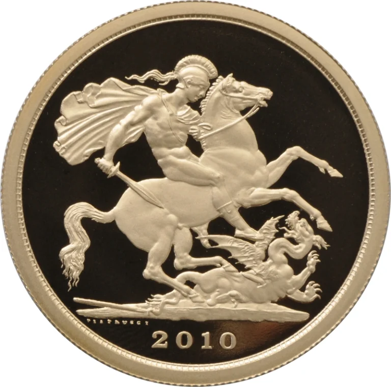 2010 Elizabeth II Five Gold Sovereign Coin