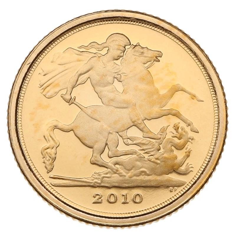 2010 Elizabeth II Quarter Gold Sovereign Coin