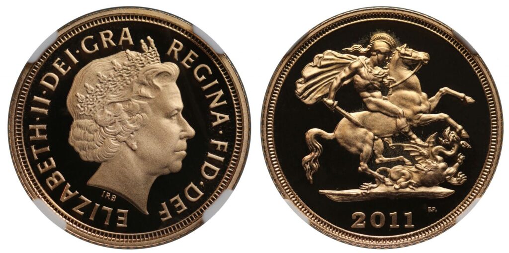 2011 Elizabeth II Half Gold Sovereign Coin