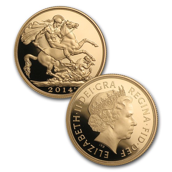 2014 Elizabeth II Full Gold Sovereign Coin