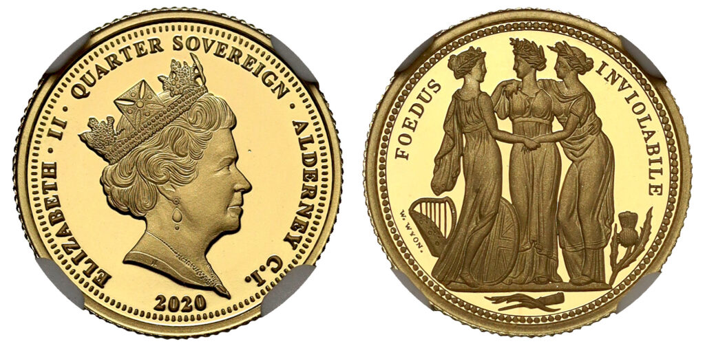 2020 Elizabeth II Quarter Gold Sovereign Coin