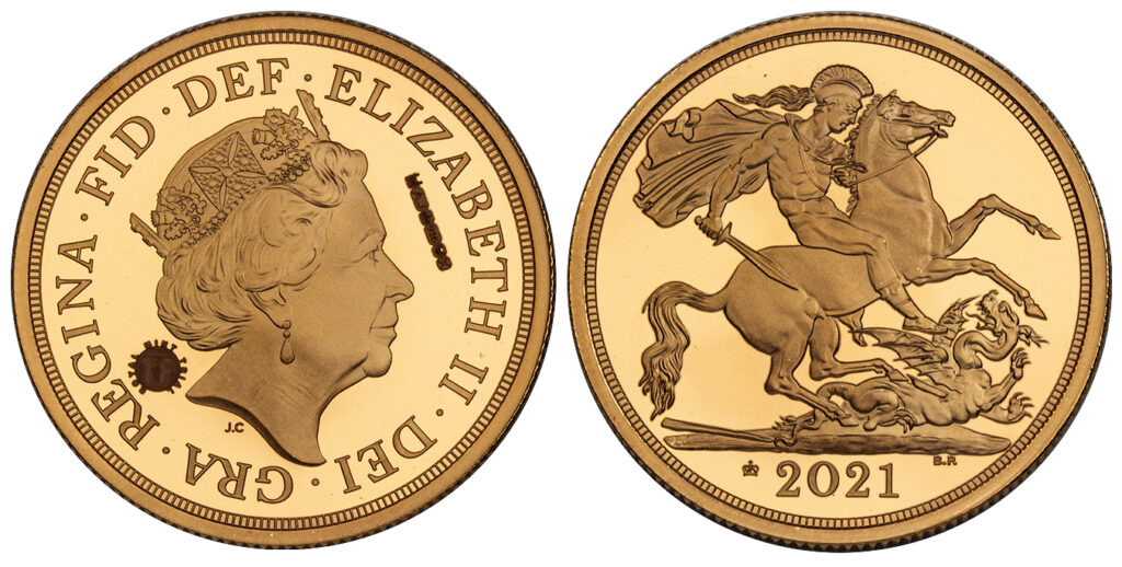 2021 Elizabeth II Double Gold Sovereign Coin