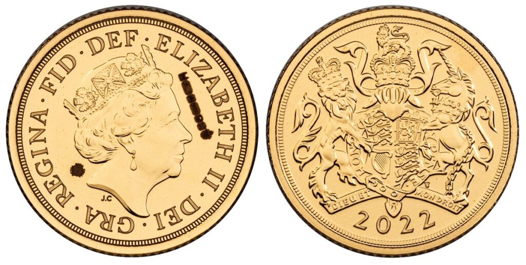 2022 Elizabeth II Half Gold Sovereign Coin