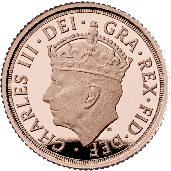 2022 Charles III Quarter Gold Sovereign Coin